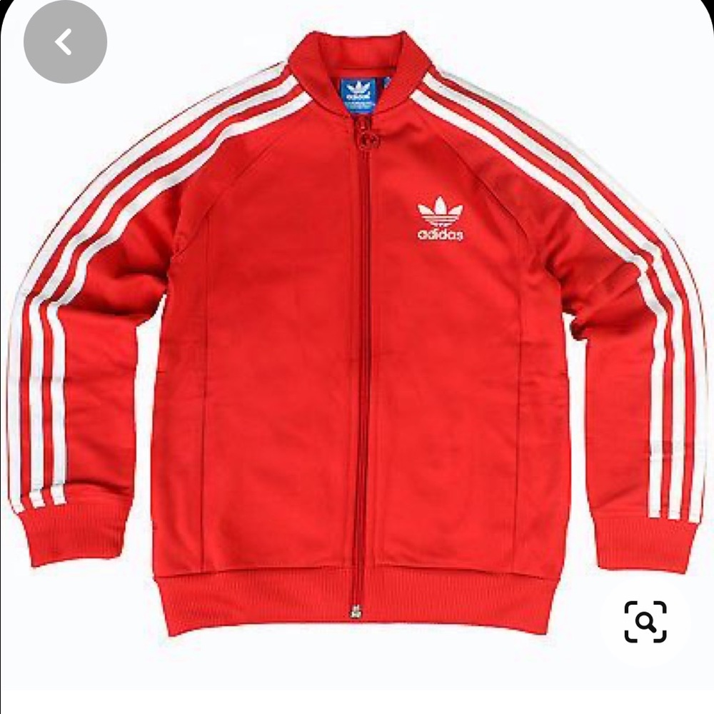 Adidas Red Track Jacket - Picture 4 of 5